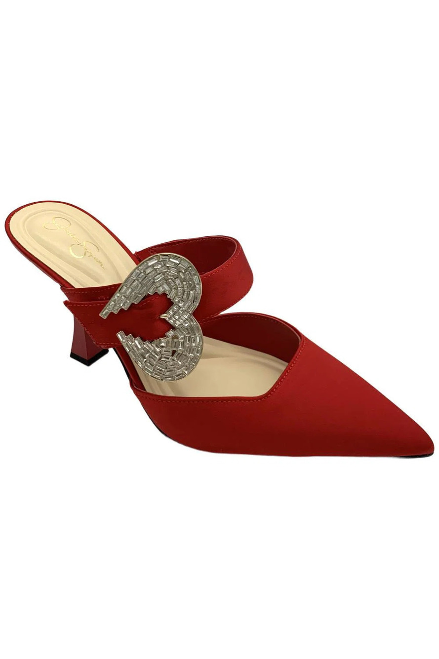 Jessica Simpson Women's Favica Heels Red Muse - Medium